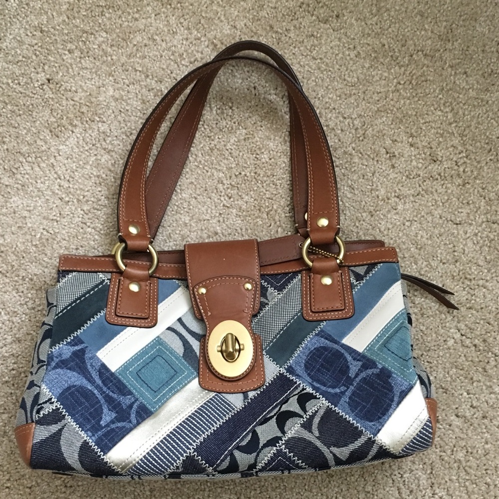 Coach denim purse